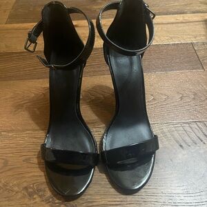 Mix No. 6 Black Ankle Strap Heels